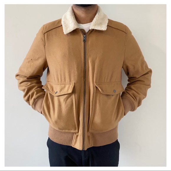 Guess Bomber Jacket with fleece collar, Size Medium - Picture 6 of 6